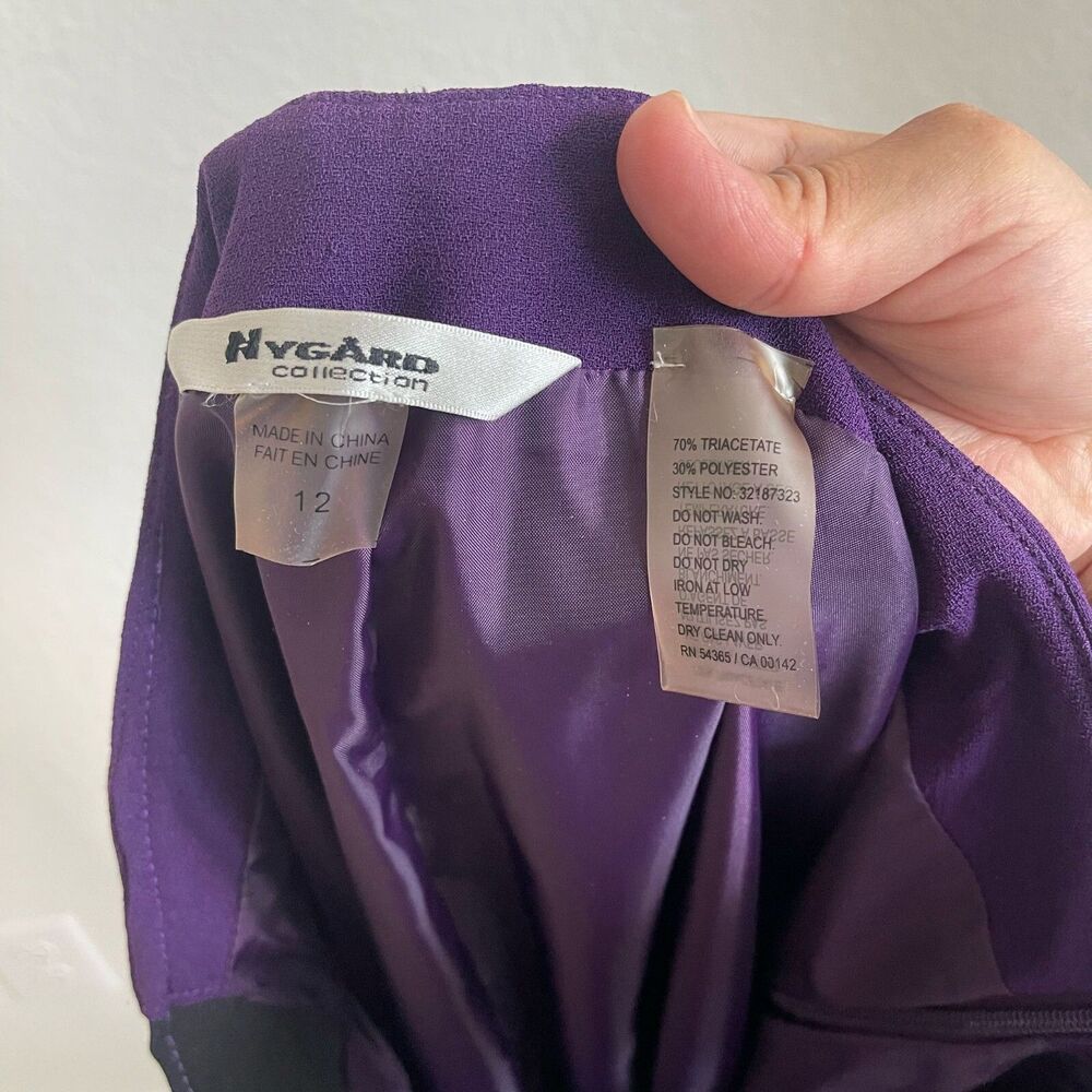 Women's Purple Tailored Blazer and Skirt Suit Set - Picture 7 of 16